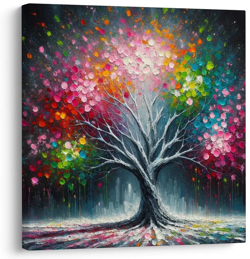 Obraz žiarivé farby stromu života