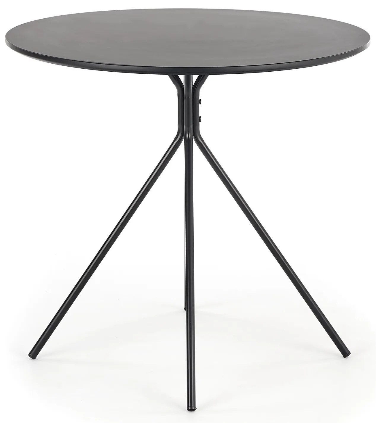 AKCIA Čierny jedálenský stôl PHANTOM 80x80 II. akosť