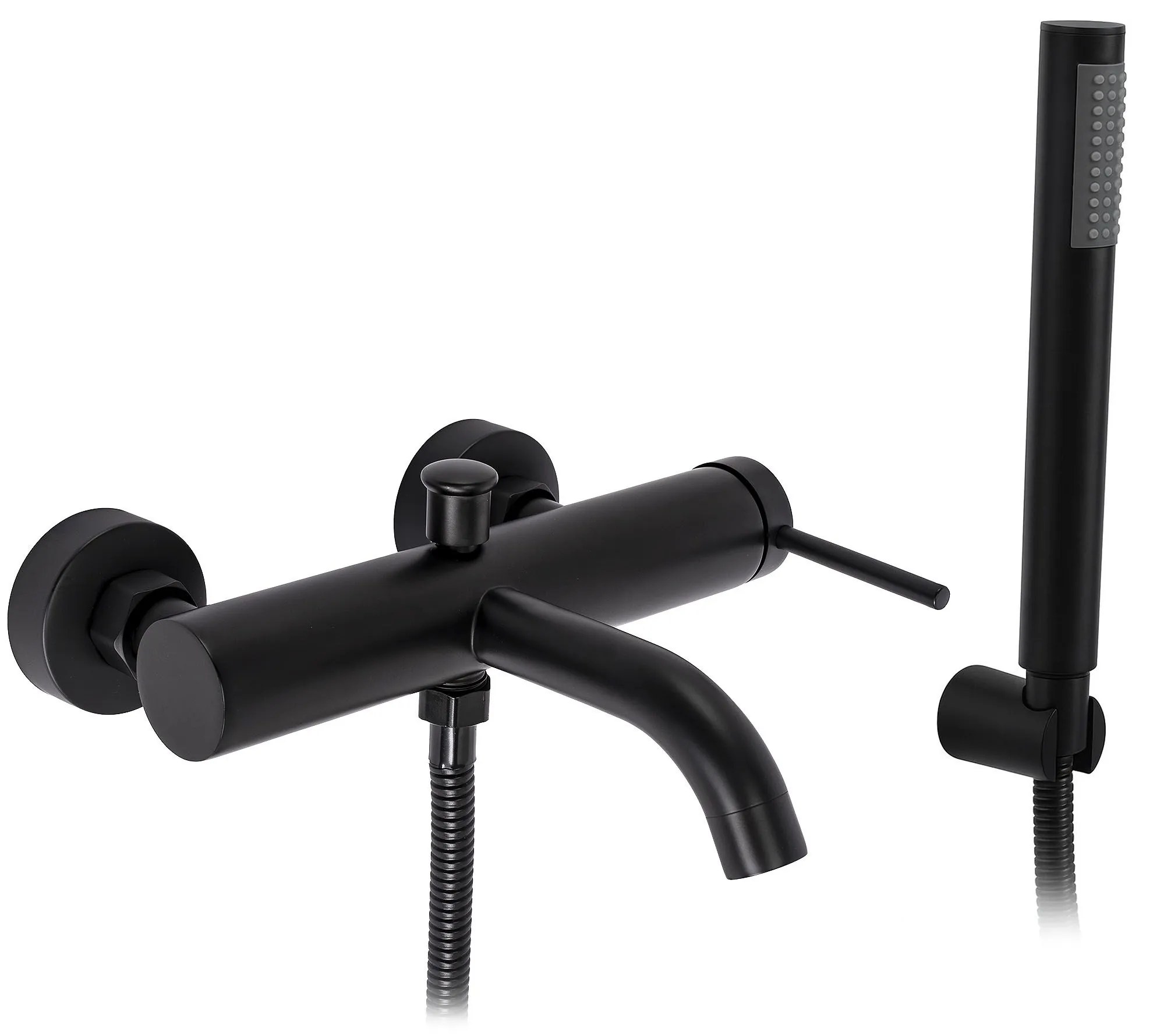 Rea Spot, vaňová batéria s ručnou sprchovou súpravou, čierna matná, REA-B2080