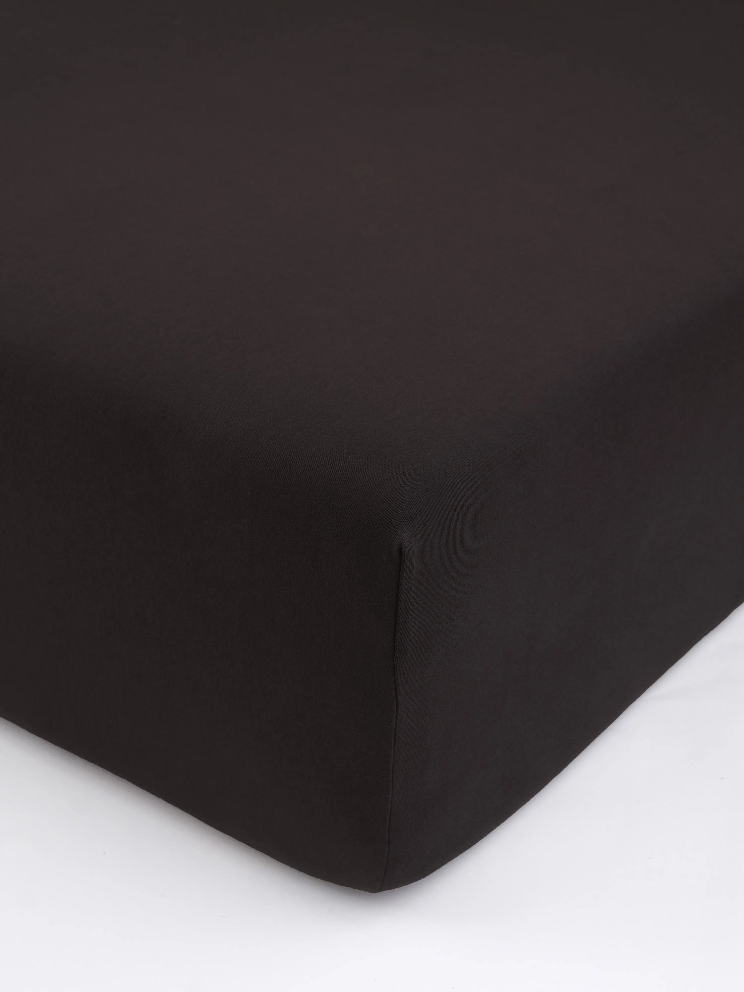 Jersey plachta s elastanom Deluxe 90 × 200 cm – tmavo hnedé