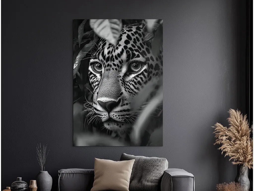 drevko | Čiernobiely obraz Tieň lovca