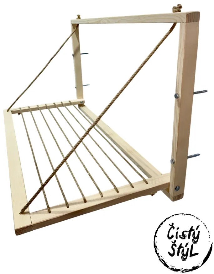 Nástenný široký sušiak - svetlý