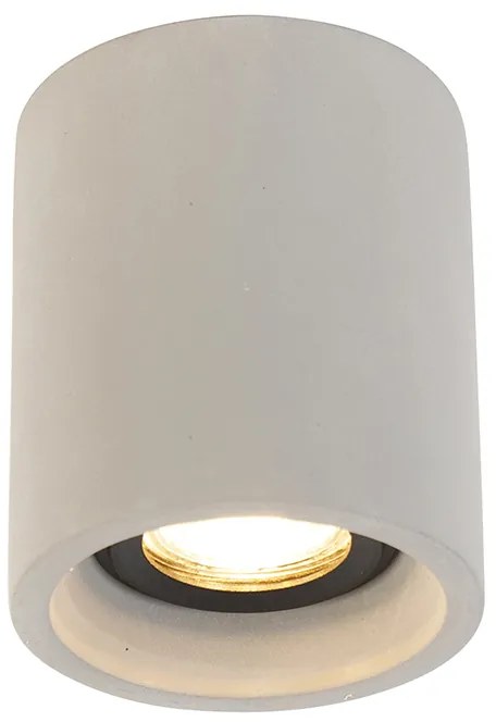 Inteligentné okrúhle stropné bodové svetlo betón vrátane Wifi GU10 - Deep