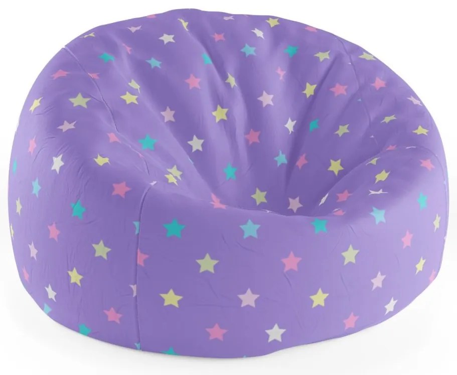 Sedací vak Cocoon hviezdy na fialovej, fialová