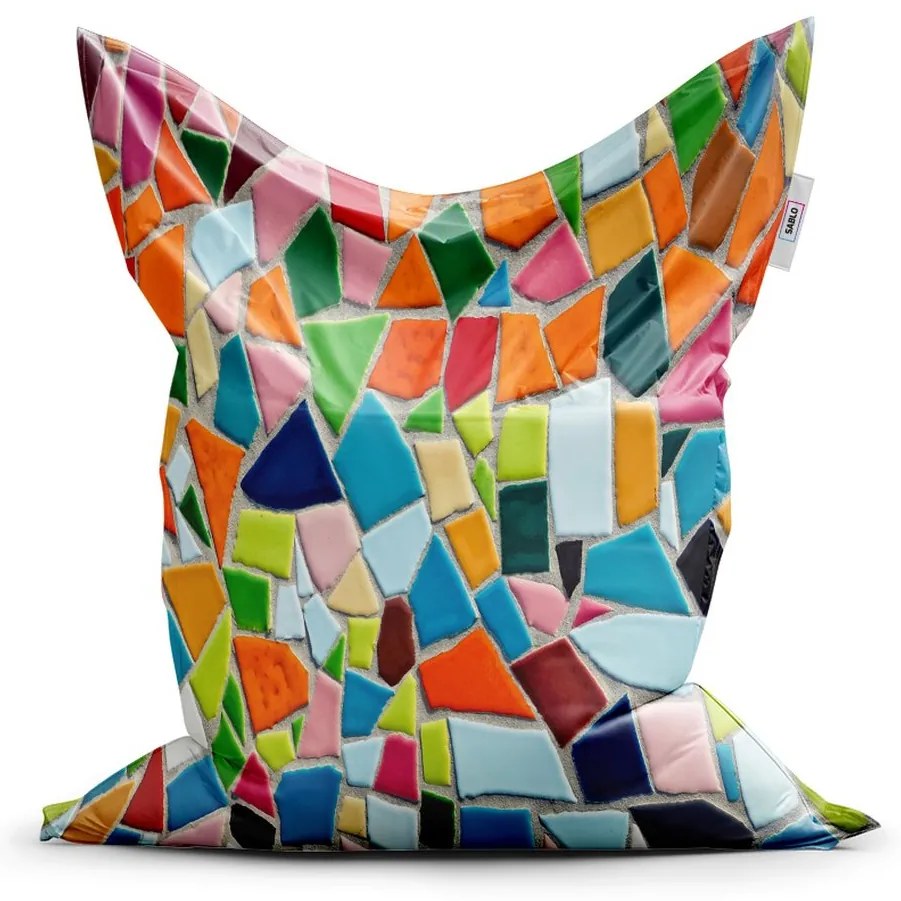 Sedací vak Classic farebná mozaika, farebná