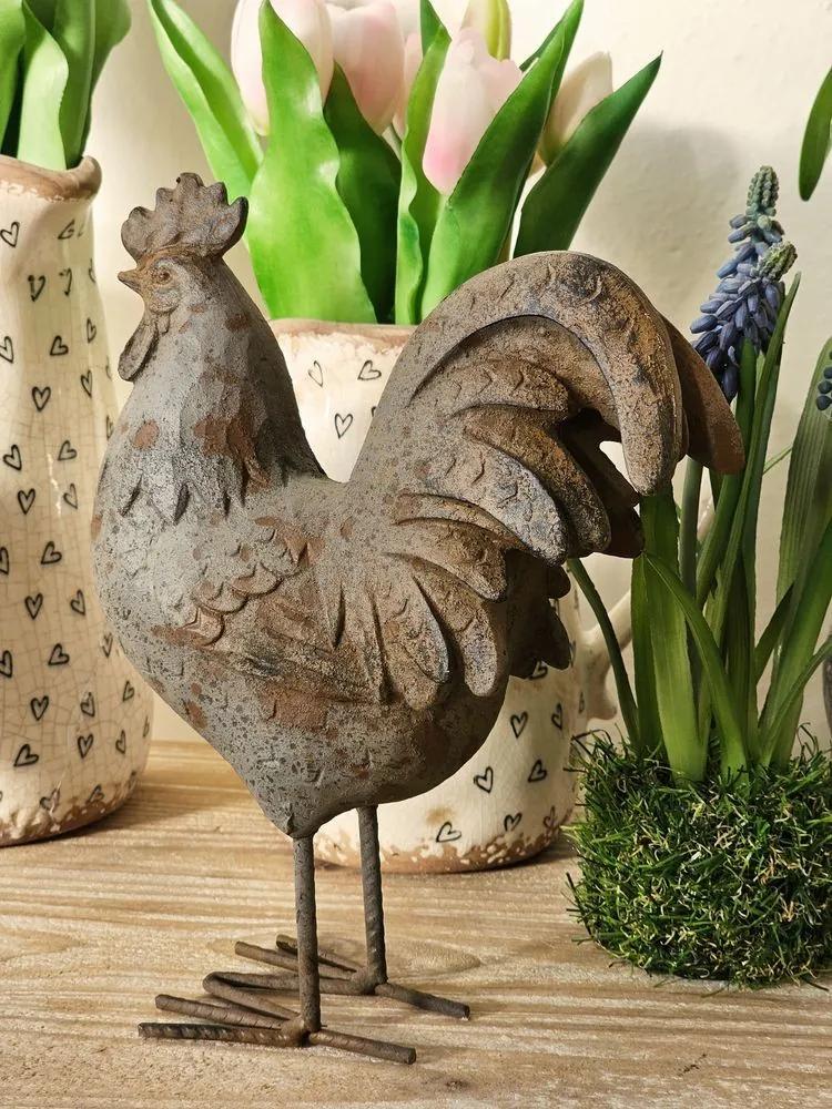 Dekorácie kohút - 19 * 9 * 24 cm