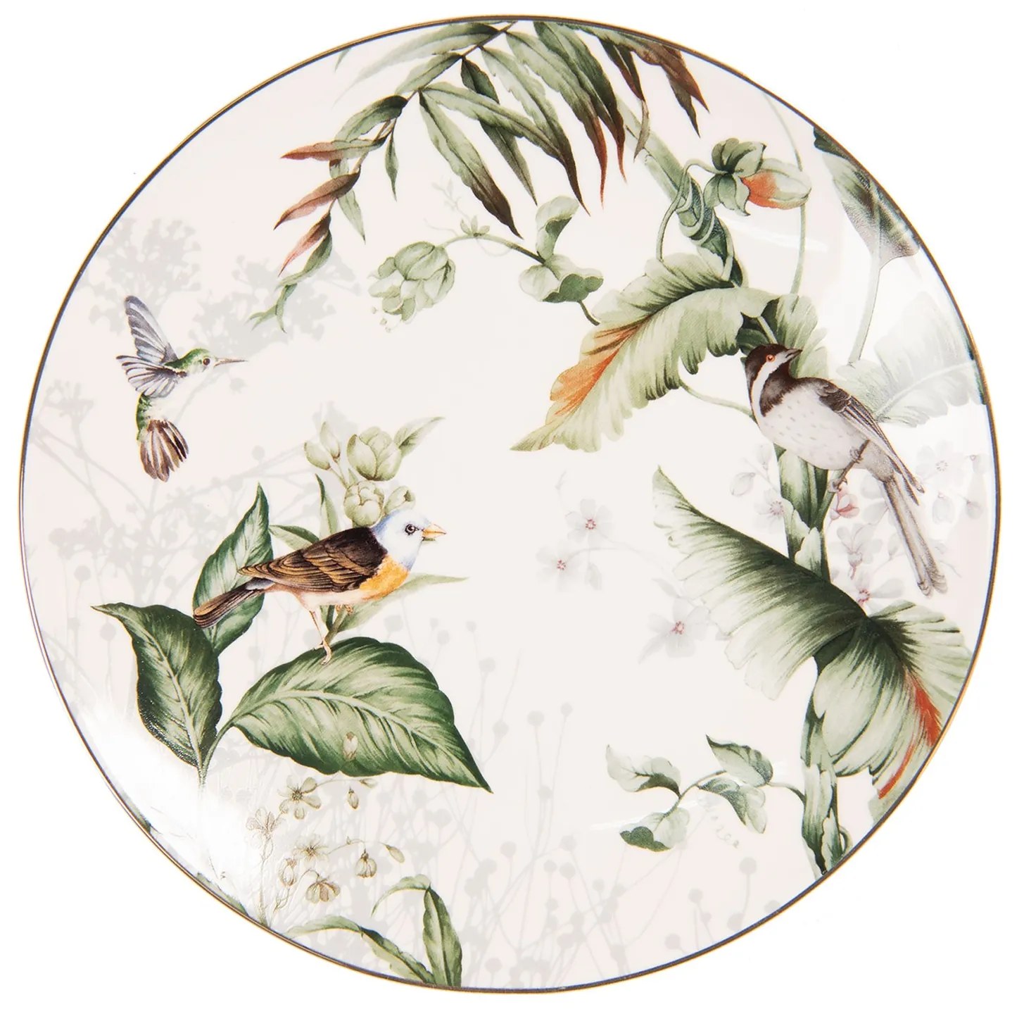 Dezertný tanier Tropical birds - Ø 20*2 cm Dezertný tanier Tropical birds - Ø 20*2 cm