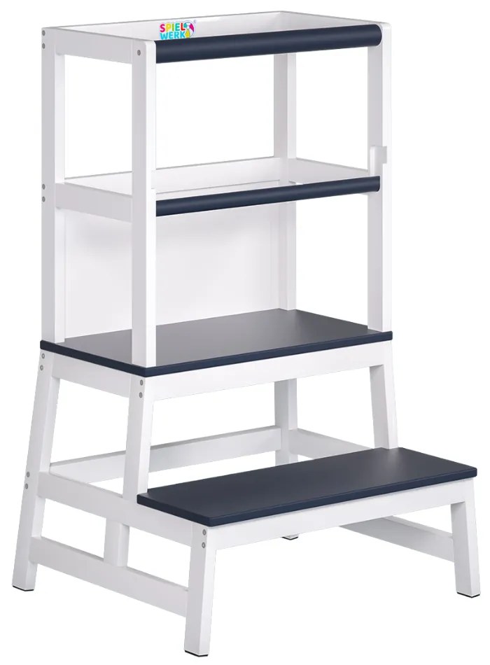 Spielwerk Učiaca veža PLAY borovica, 93x56x49, biela/antracit