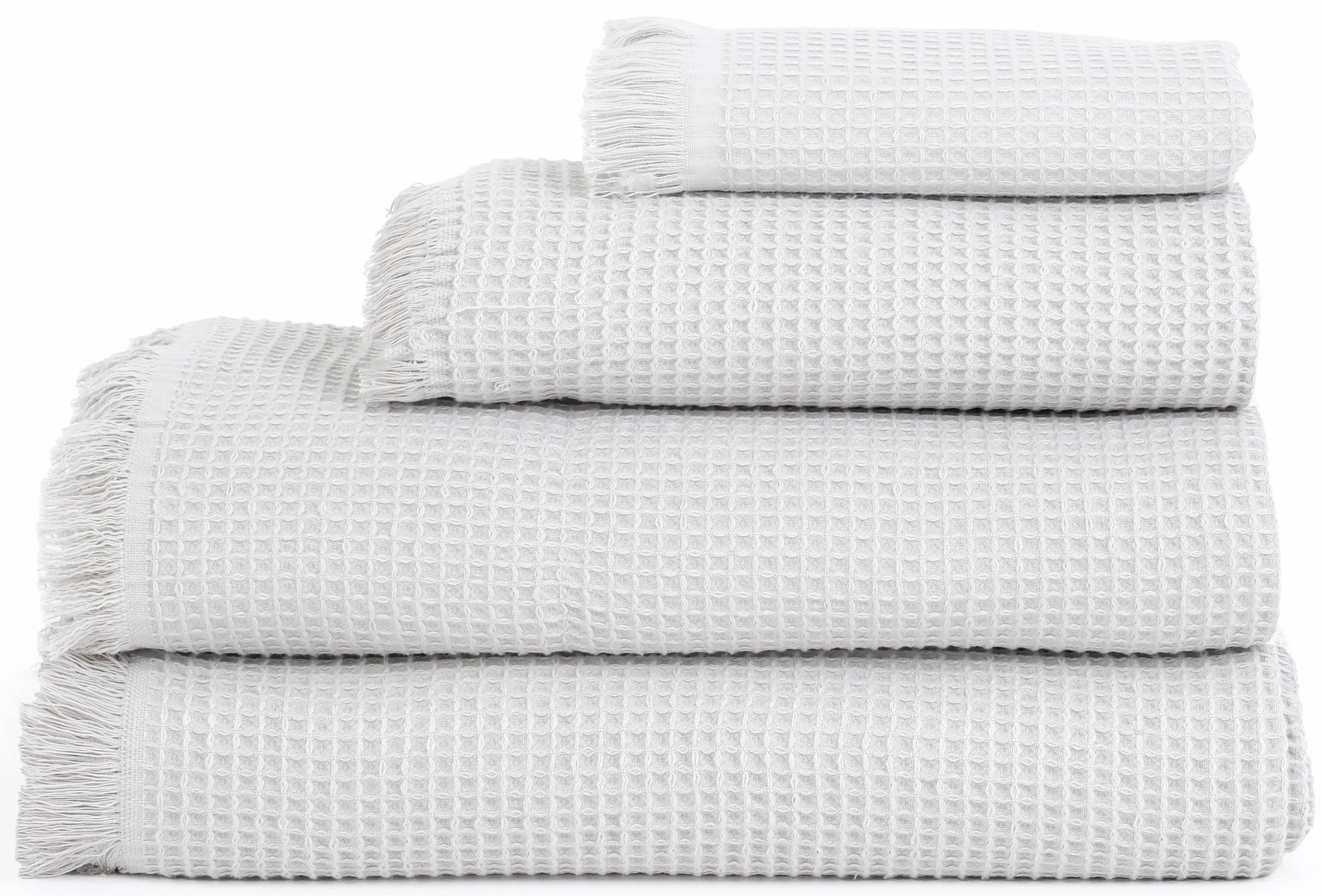 Vaflový uterák 50 × 100 cm ‒ Florencia svetlosivá