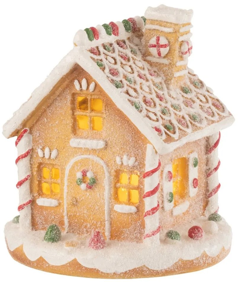 Vianočná perníková chalúpka s Led svetielkami Gingerbread House - 22*22*23 cm