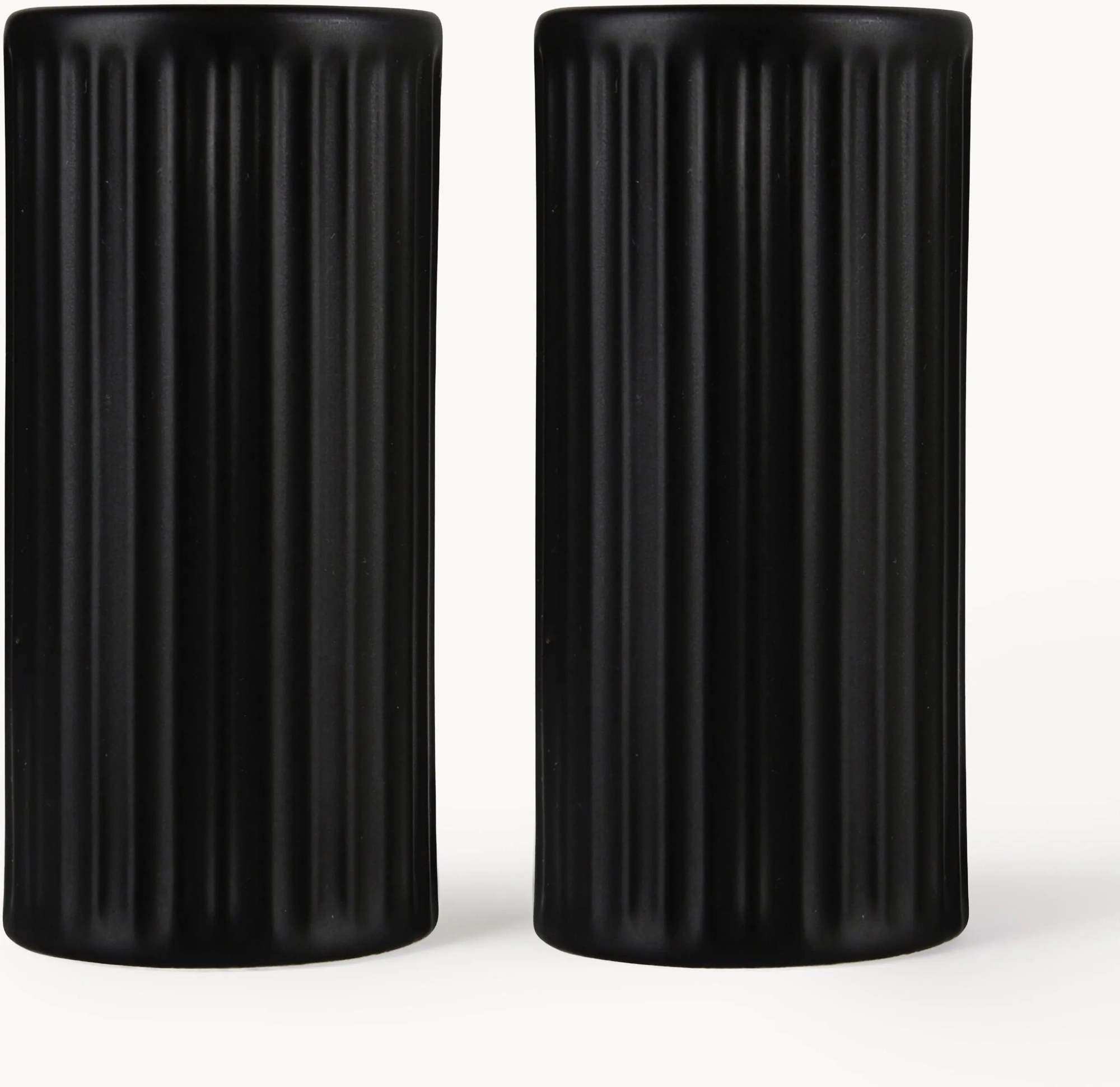 Súprava soľničky a koreničky's drážkovou štruktúrou Groove, 2 ks