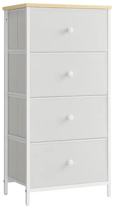 Autronic BONTEC Komoda 45x30x92cm, mdf, sivá, AUK-E1031 GREY Farba: Biela