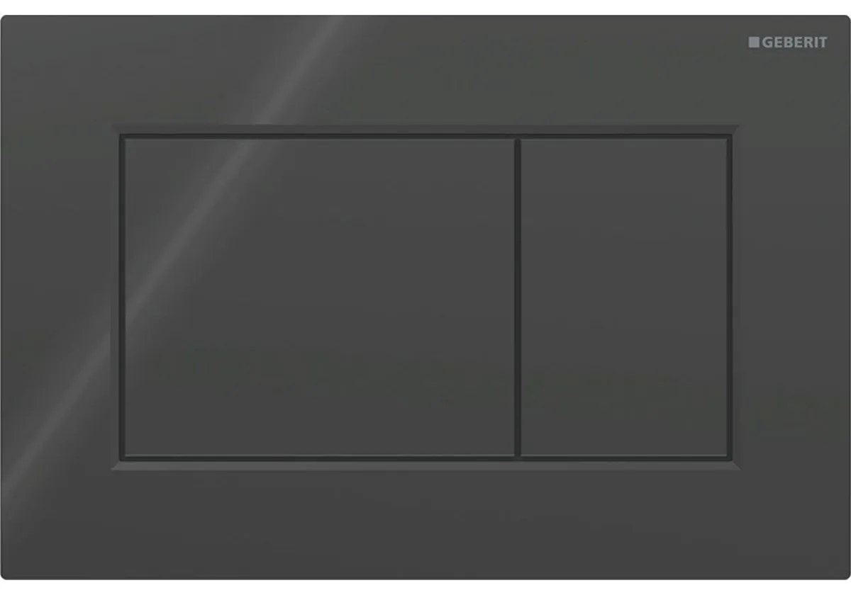 Geberit Sigma01 - Ovládacie tlačidlo SIGMA01, čierna lesklá RAL9005, 115.660.DW.1