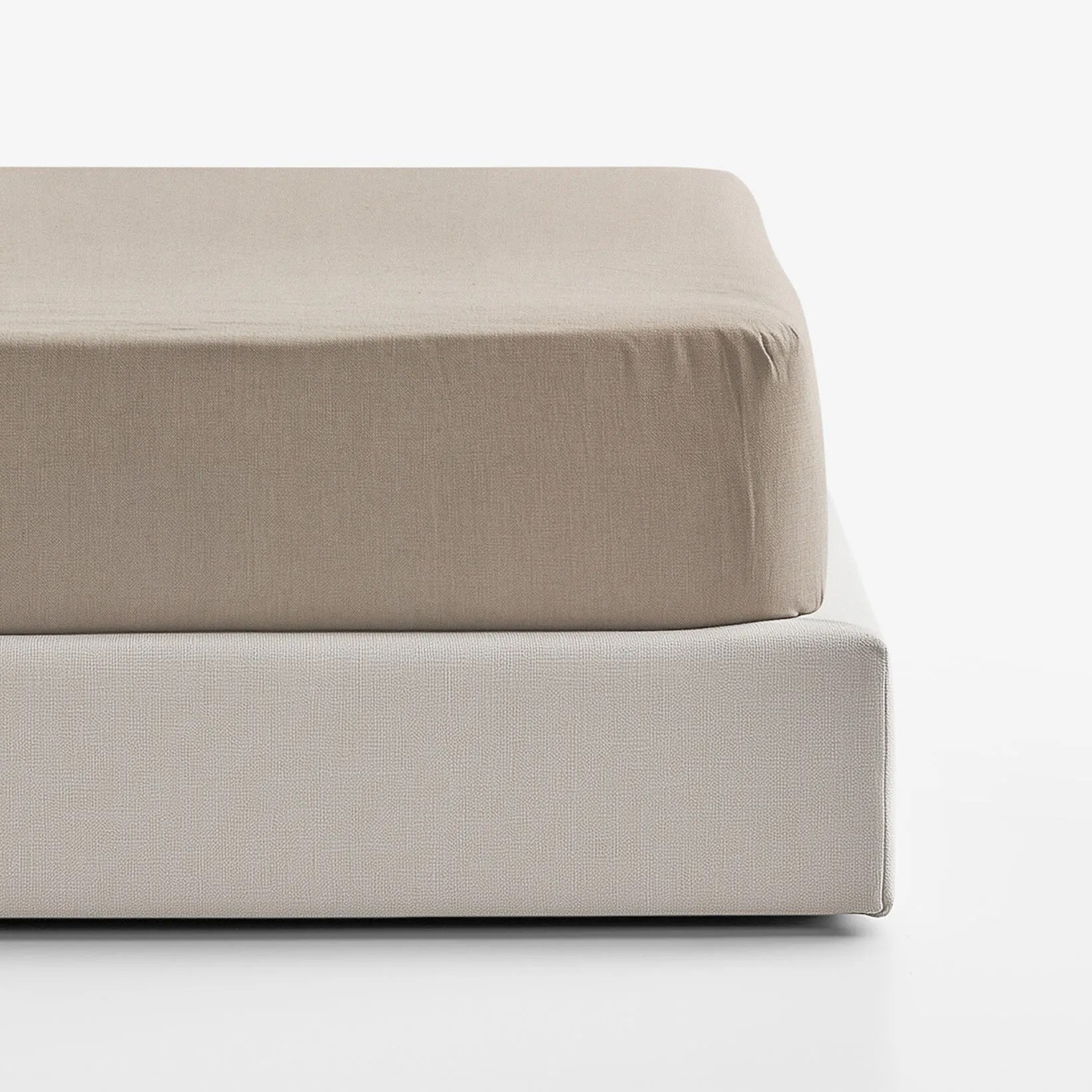 Goldea napínacia plachta z ľanovej zmesi - kávová 200 x 200 cm