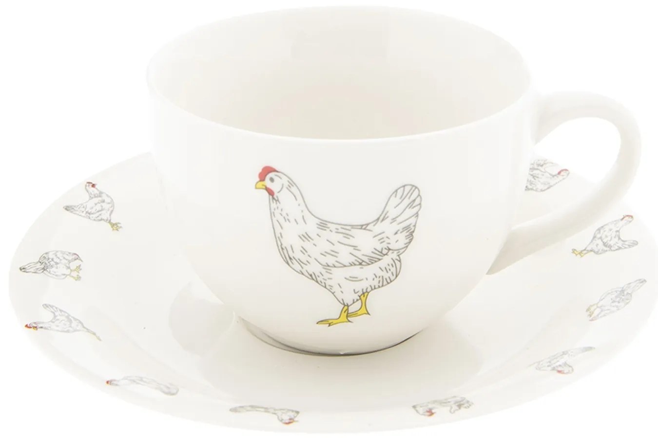 Šálka s podšálkom Little Chicken - 0,2l