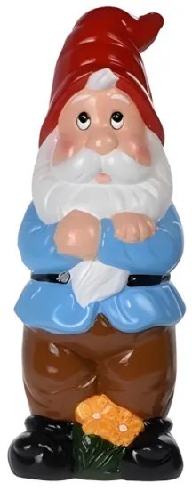 Záhradný trpaslík so červenou čiapkou 30 cm