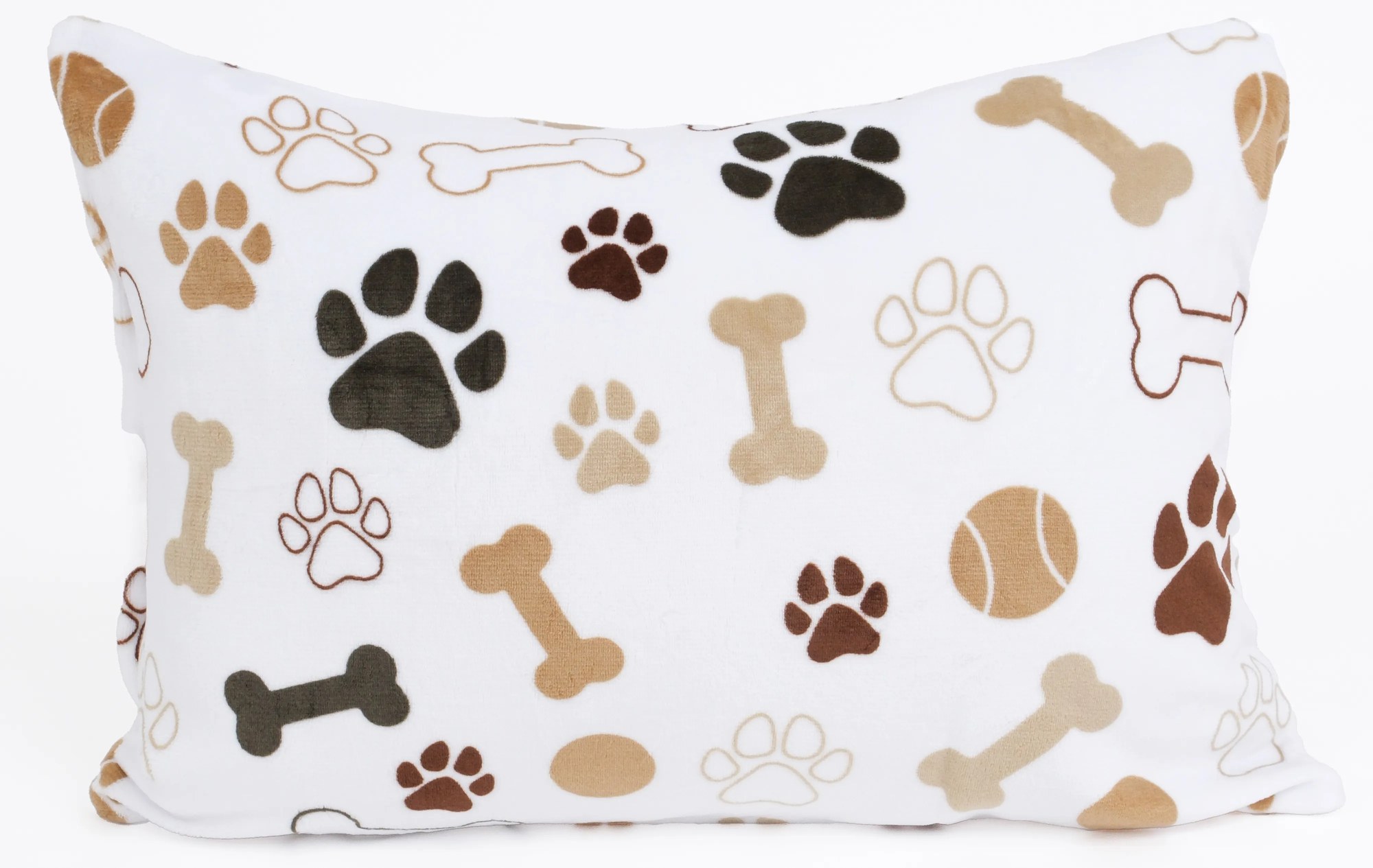 Obliečka na vankúš mikroplyš Exclusive 40 × 60 cm - Psie labky biele