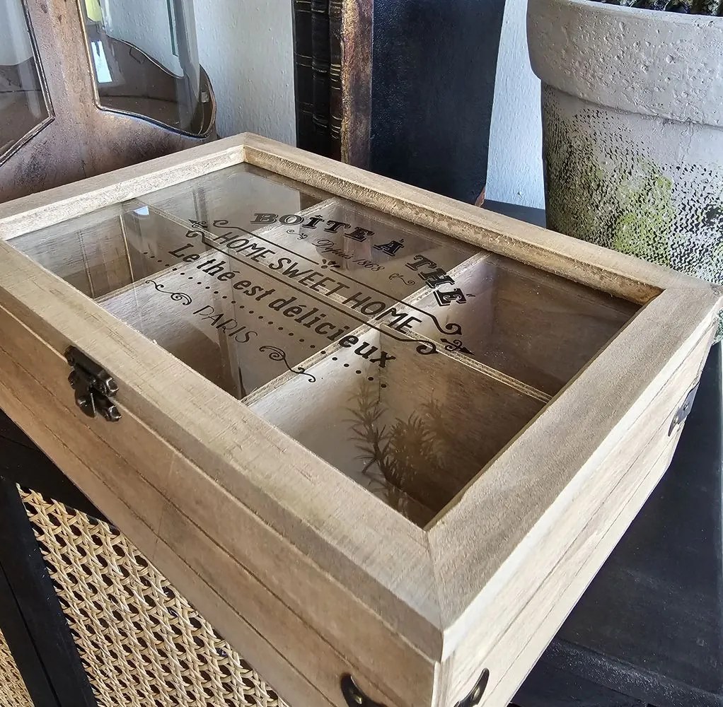 Box na čaj (6 přihrádek) - 24*16*8 cm Box na čaj (6 přihrádek) - 24*16*8 cm