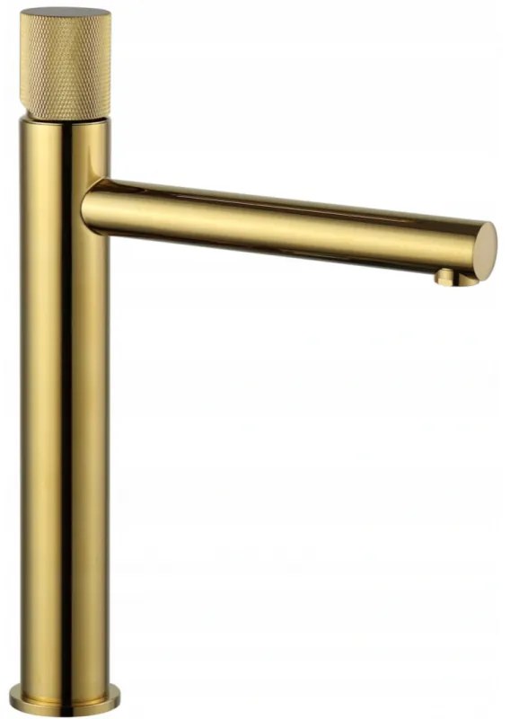 Mexen ELBA One - VYSOKÁ BATERIA UMYVADLOVÁ, Zlatá, 74111-50