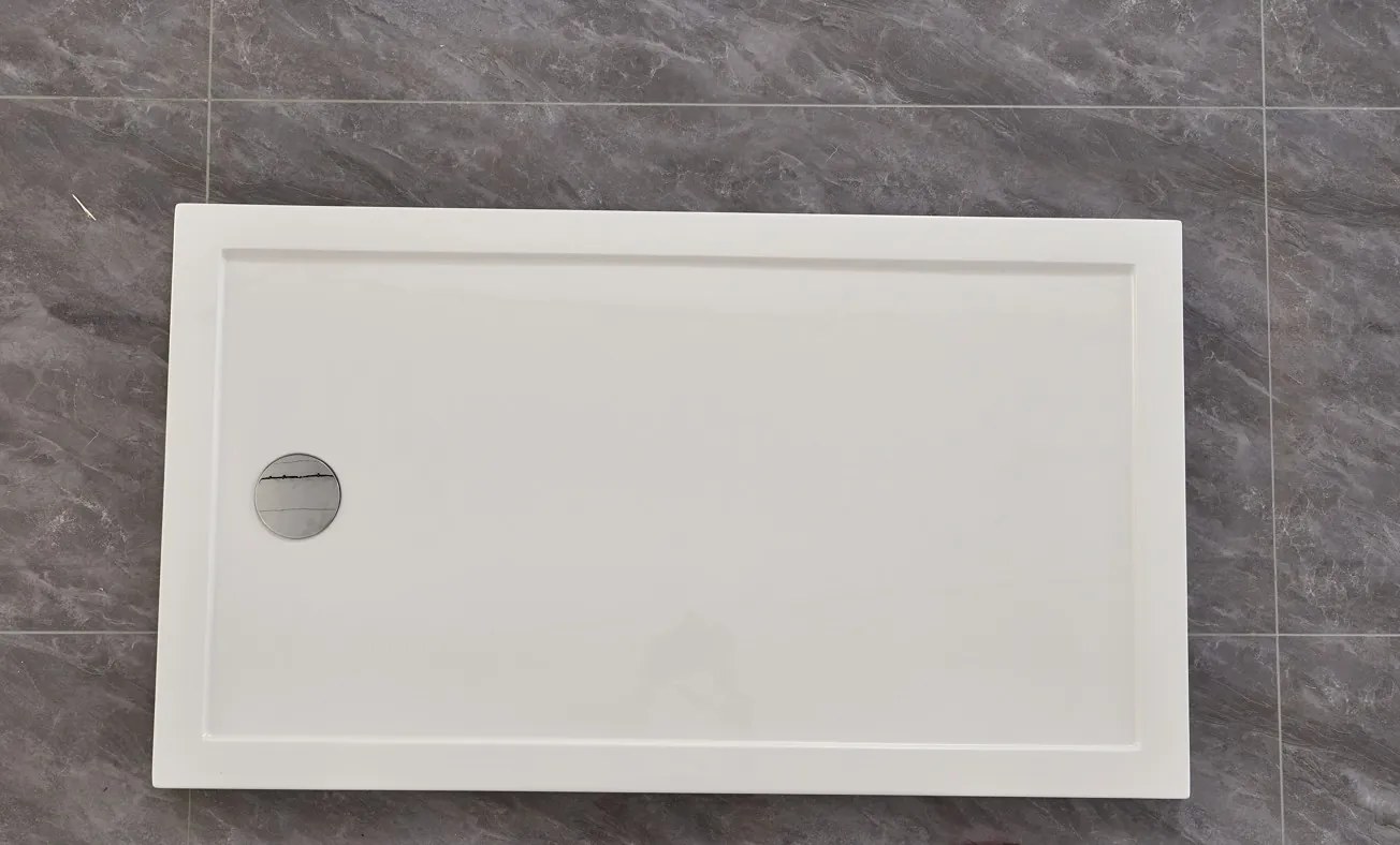 Erga Laos, obdĺžniková sprchová vanička 140x70x5cm, akrylát, biela lesklá, ERG-V06-ACR-7014S-WH-CR