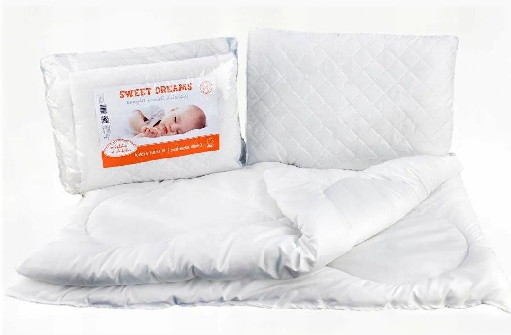 Súprava detskej prikrývky 100x135 cm a vankúša 40x60 cm do postieľky (Sweet Dreams)