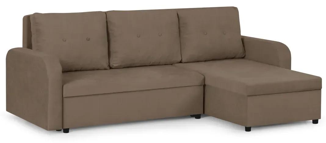 Rozkladacia rohová sedacia súprava TOKYO Hnedá