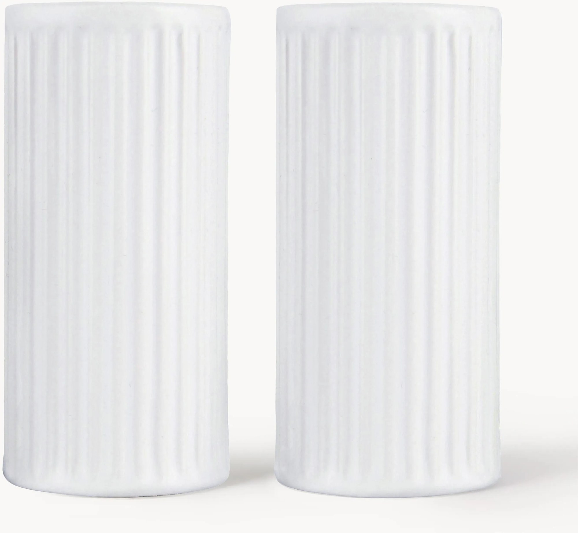 Súprava soľničky a koreničky's drážkovou štruktúrou Groove, 2 ks