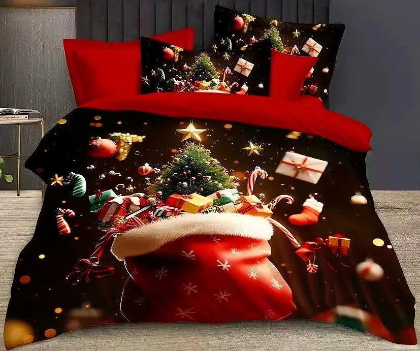 Obliečky Vianoce D2 Bavlna 7-dielna súprava