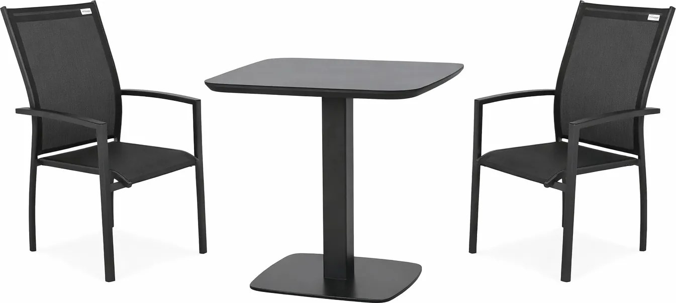 Doppler Picaso Expert antracit - záhradná/gastro hliníková súprava 2+1