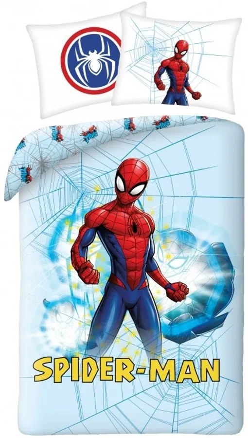 Súprava posteľnej bielizne Spiderman - 100% bavlna - 70 x 90 cm + 140 x 200 cm