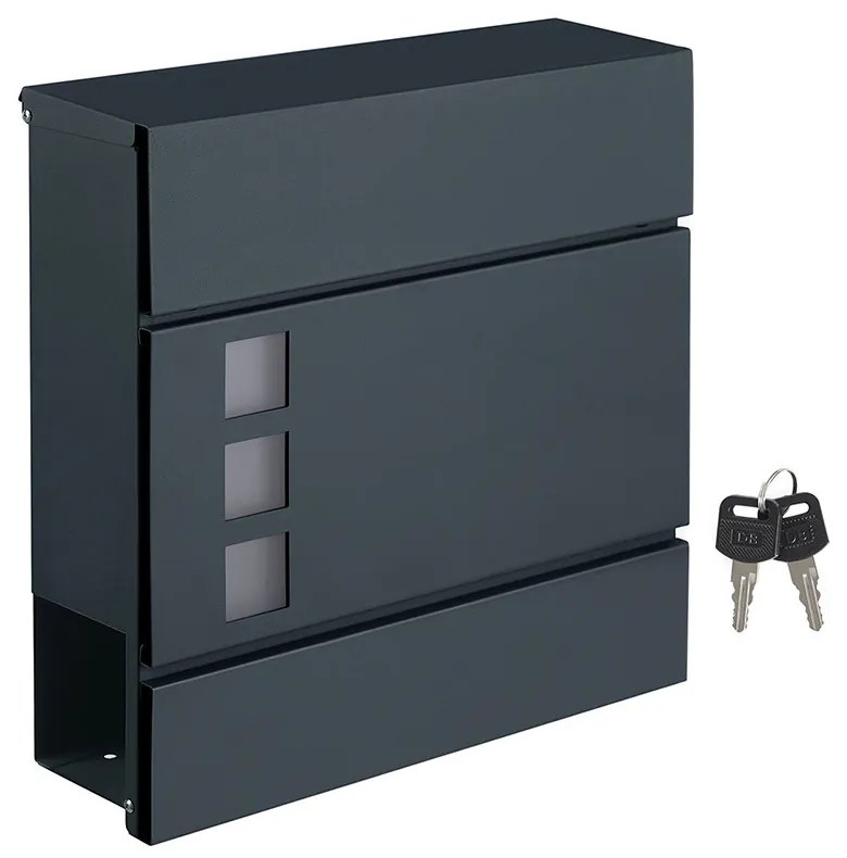 Poštová schránka s držiakom na noviny