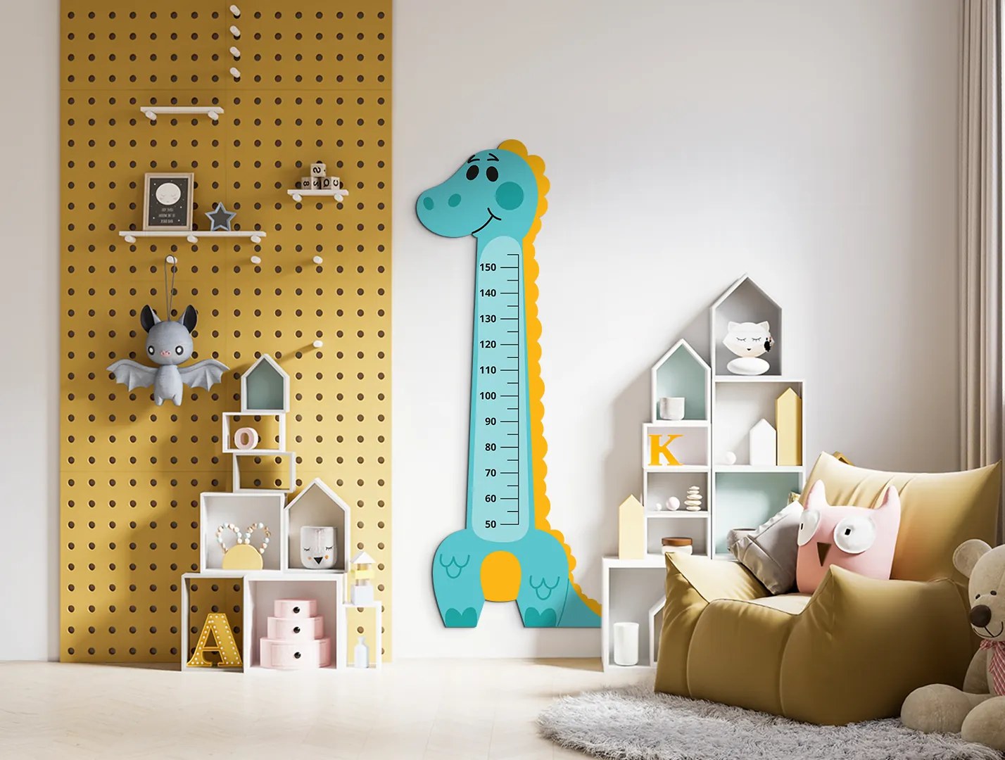 drevko | Meter do detskej izby Dino 1895 x 80 cm