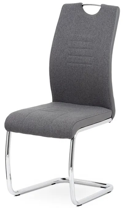 BONTEC Jedálenská stolička, sivá, látka, DCL-405 GREY2 Farba: Šedá