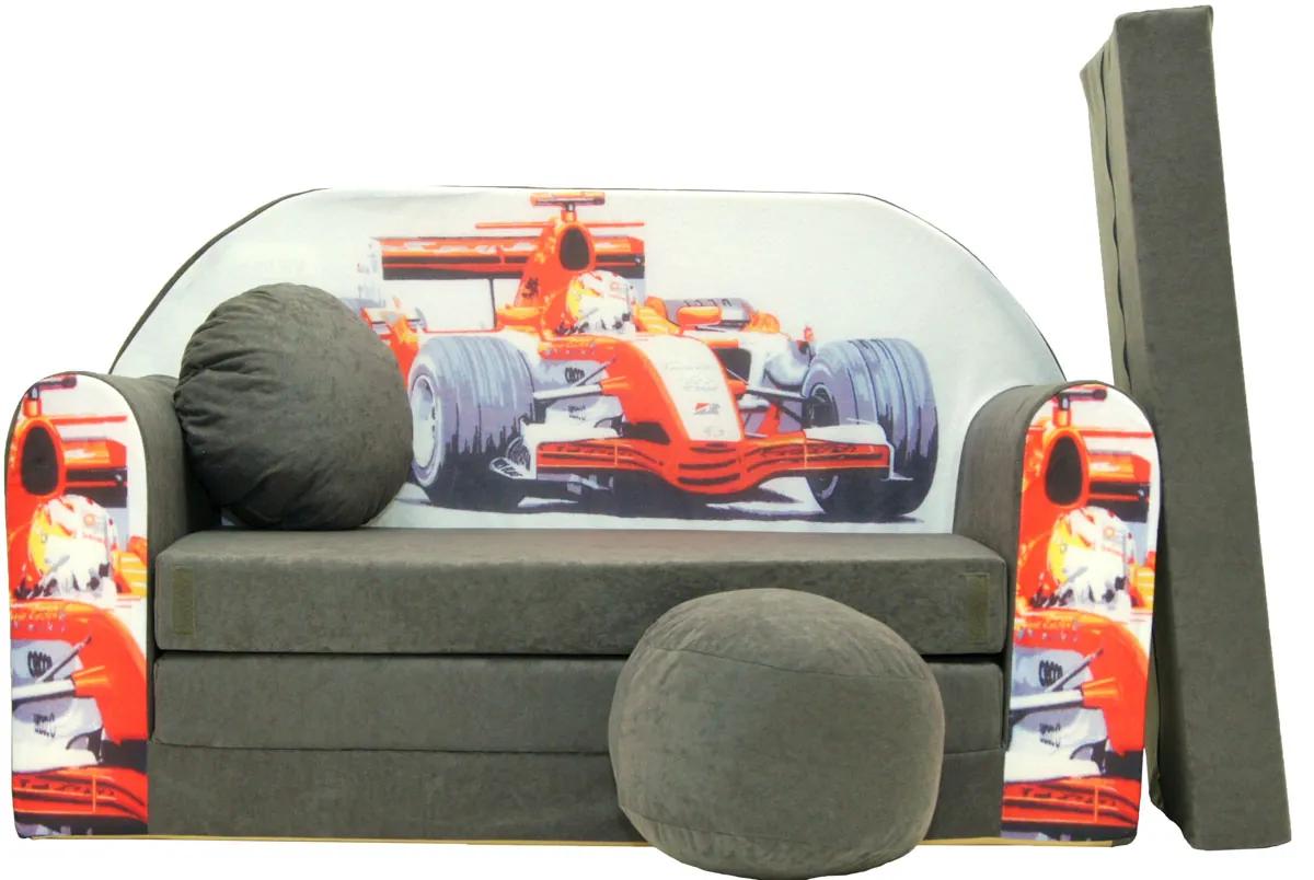 Welox rozkladacia detská pohovka - formula, sivá