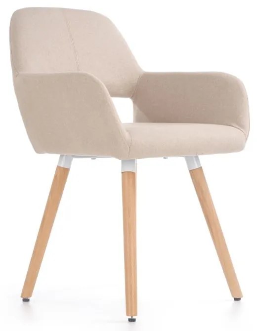 Jedálenská stolička Leroy, béžová / buk