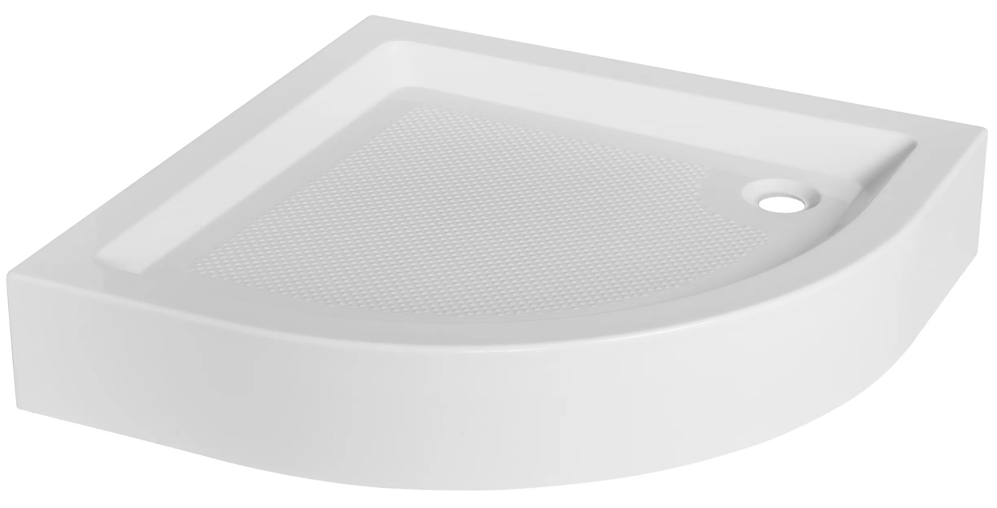 Invena Invena, štvrťkruhová vanička 90X90x16 cm bez sifónu, biela, INV-AK-80-093-P