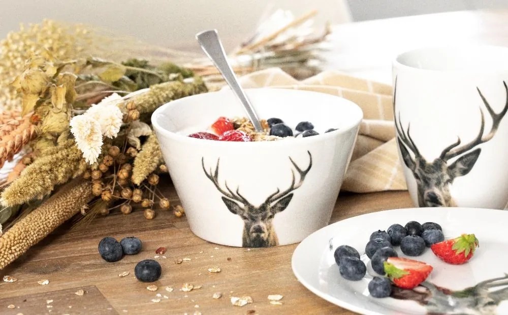 Porcelánová miska s jeleňom Red Deer - Ø13*7,5cm Porcelánová miska s jeleňom Red Deer - Ø13*7,5cm