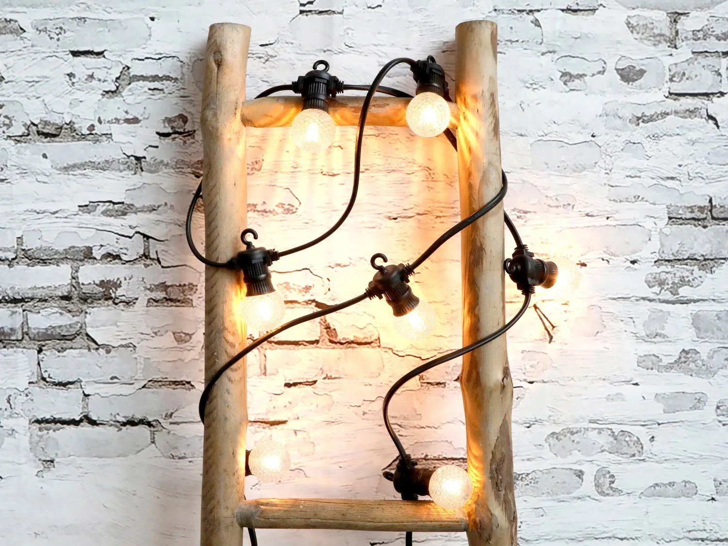 Vianočná svetelná reťaz s 8-mi Led svetlami - biela teplá - 3m