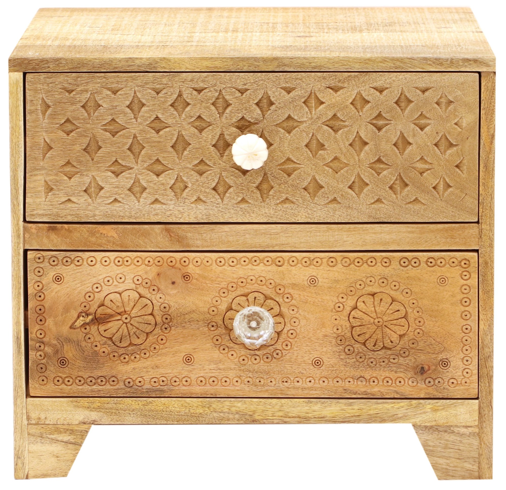 furniture-nabytek.cz - Drevený nočný stolík z manga 45x50x40