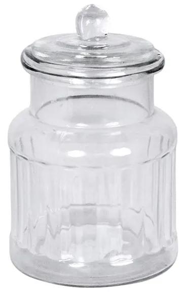 Strömshaga Sklenená miska s vekom Gustav Ribbed Small