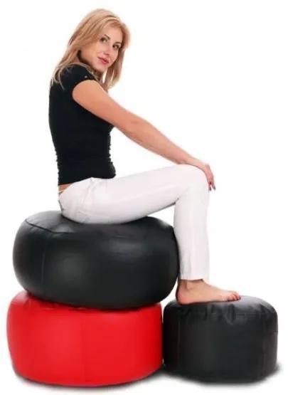 Sedací vak Classic S čierny 75L ekokoža TiaHome