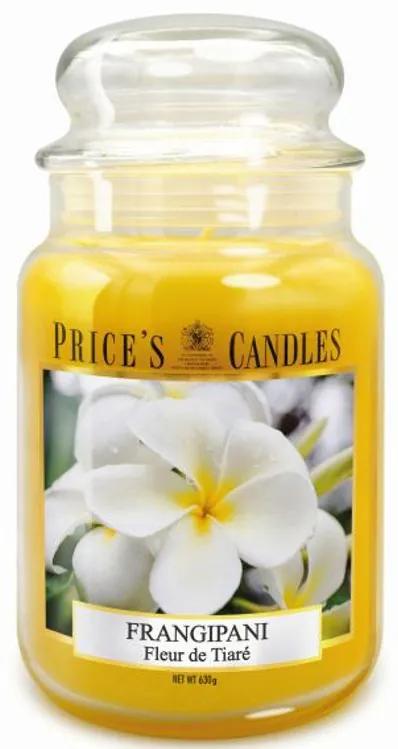 PRICE´S MAXI sviečka v skle Frangipani - horenie 150h