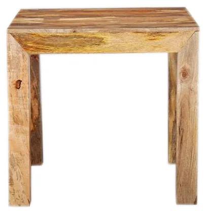 Jedálenský stôl Hina 80x80 z mangového dreva Mango natural