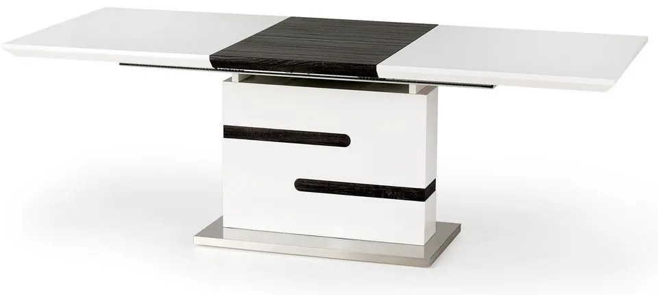 Jedálenský stôl Monaco, biela / sivá