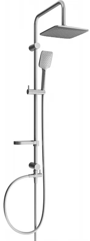 Mexen sprchový set X62 s hornou hlavicou 20x20 cm, grafitová, 798626291-66