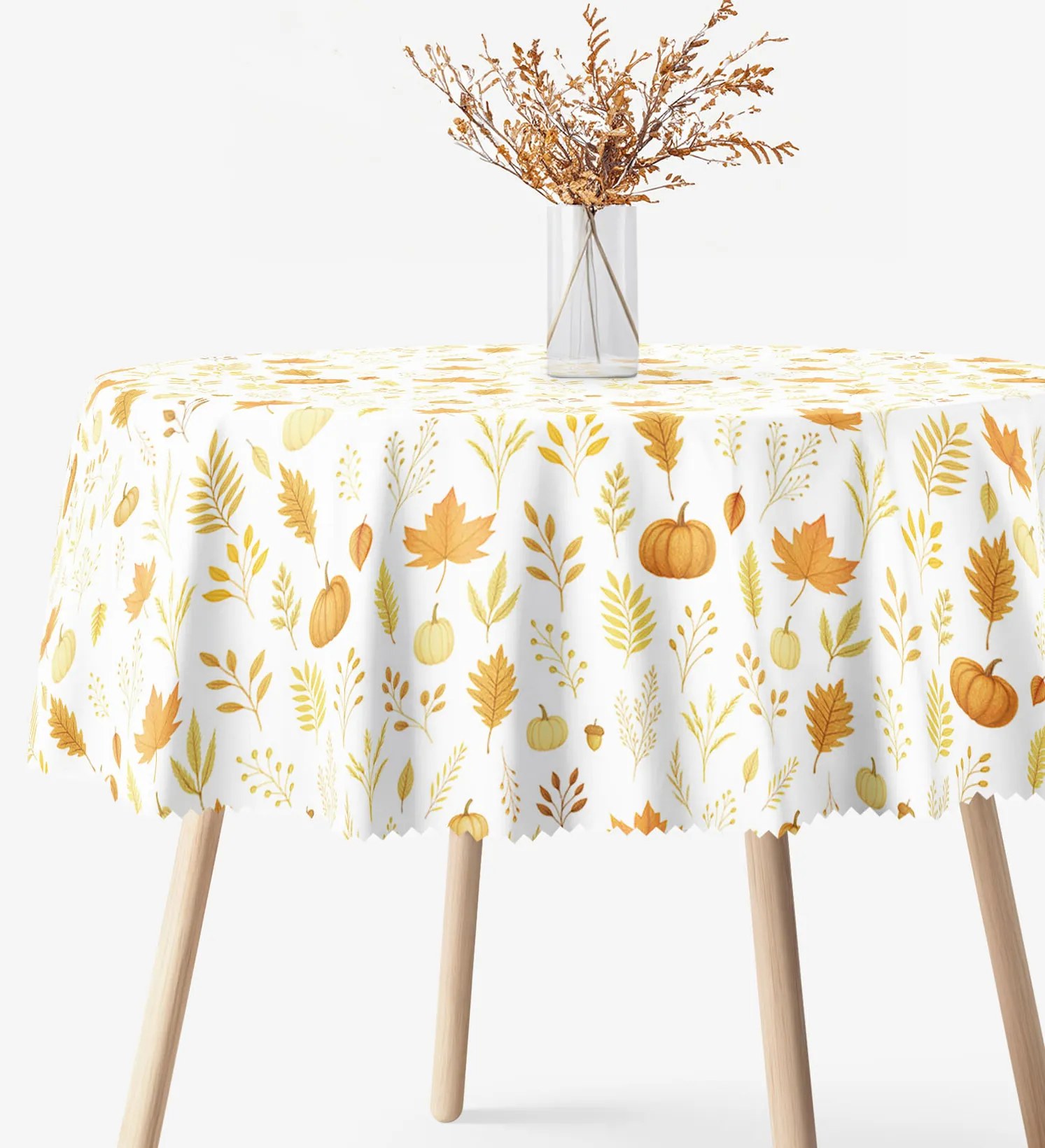 Goldea okrúhly teflónový obrus - vôňa jesene Ø 130 cm