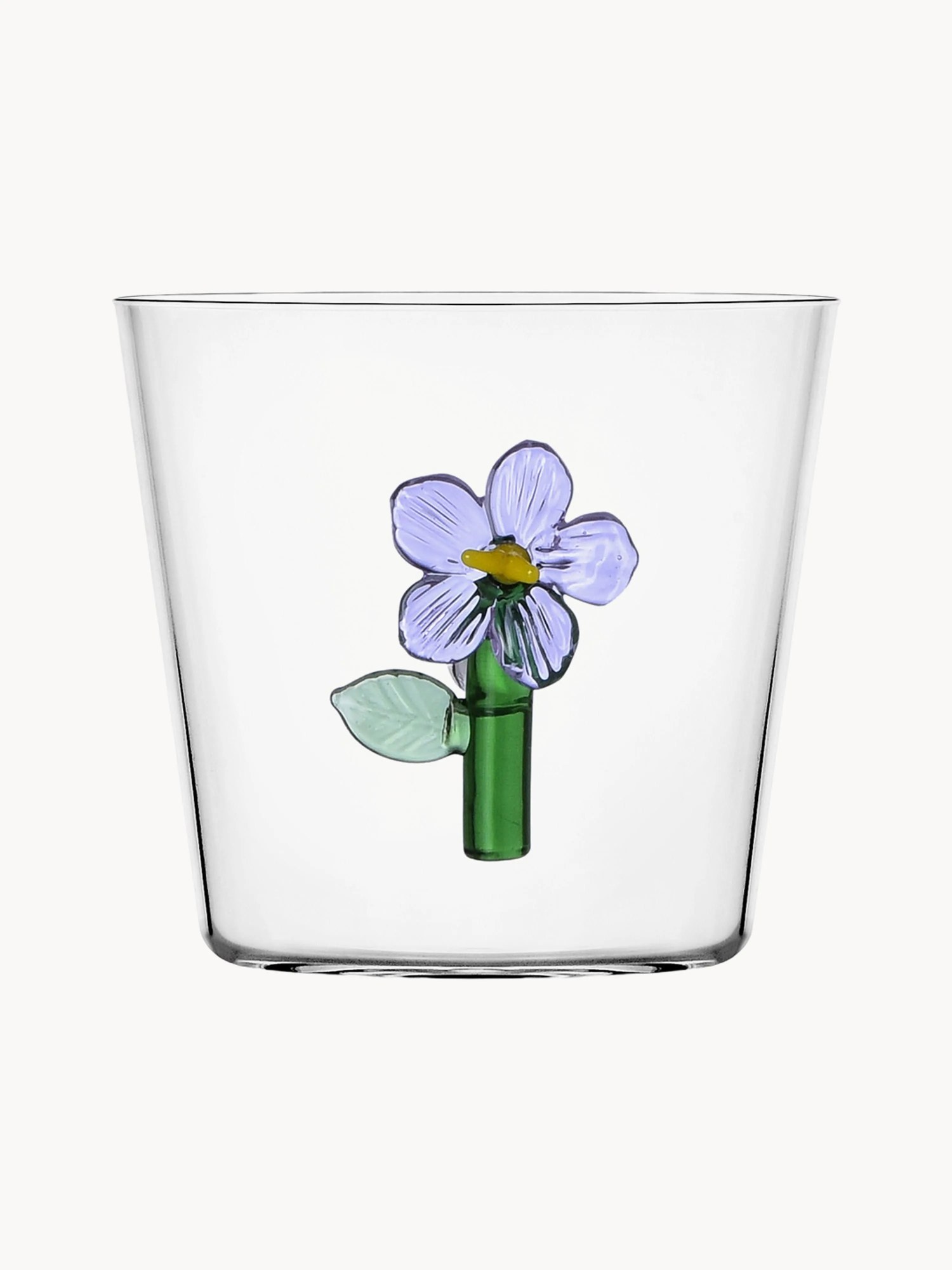 Ručne vyrobený pohár na vodu Botanica