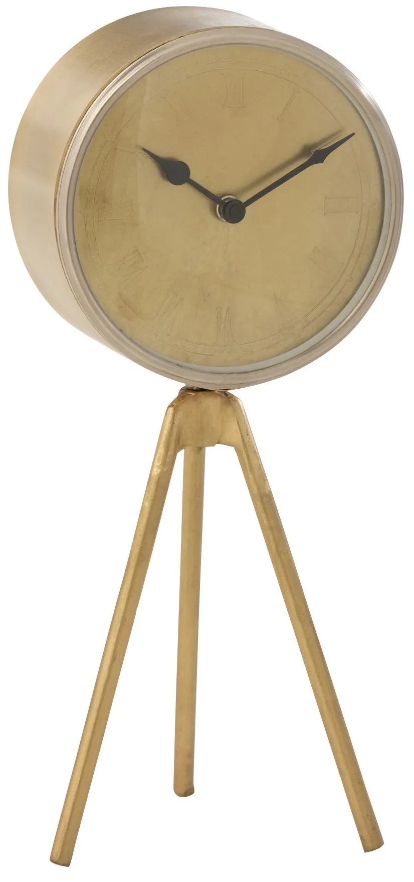 Zlaté kovové hodiny na trojnožke Marthy - 15*16*38 cm Zlaté kovové hodiny na trojnožke Marthy - 15*16*38 cm