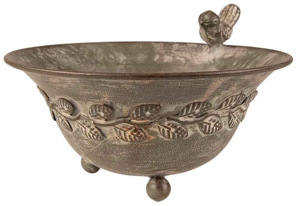 Hnedo-sivé krmítko pre vtáčiky - 20*17*12 cm