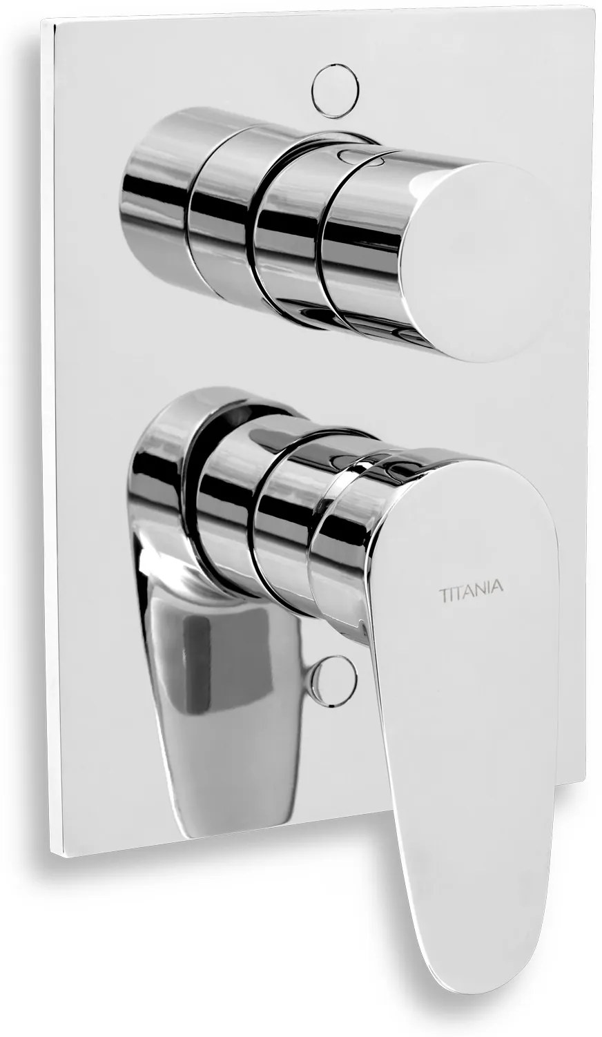 Novaservis Titania Smart, vaňová a sprchová podomietková batéria s prepínačom, chrómová, 98050R,0